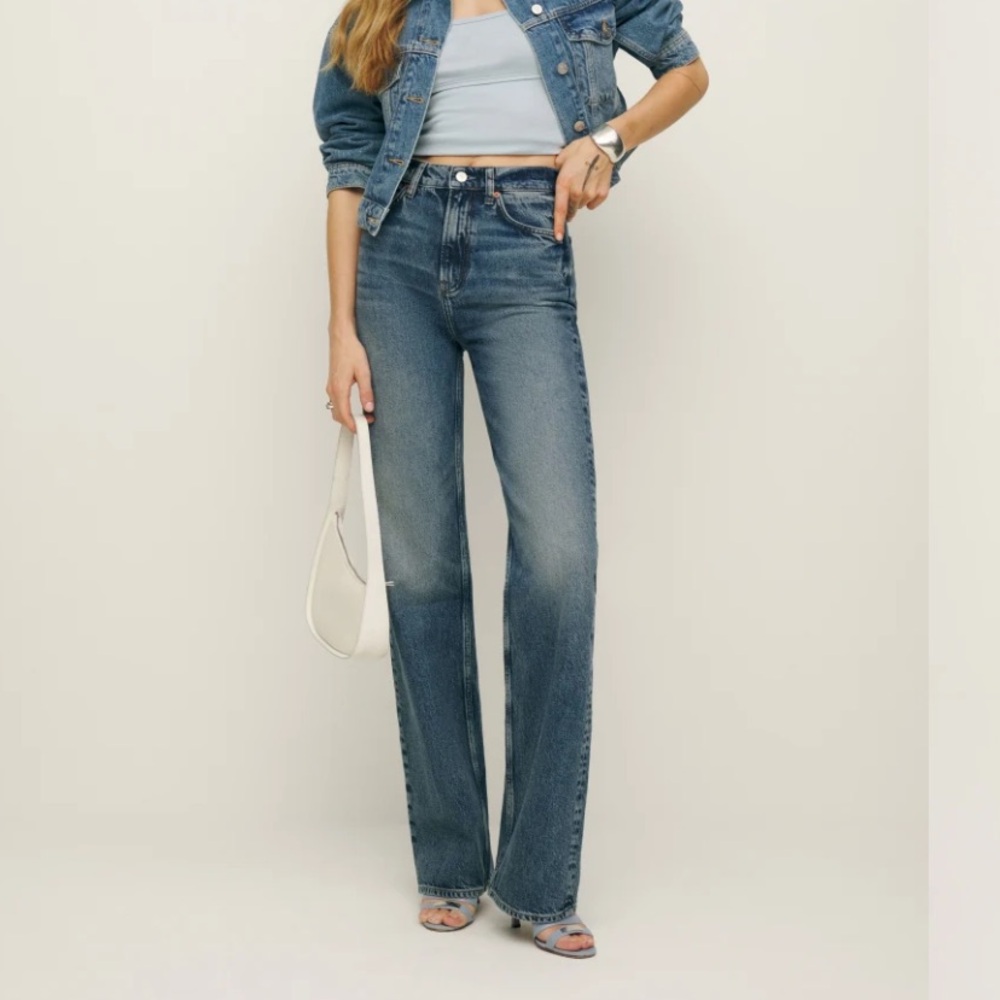 Reformation Wilder High Rise Wide Leg Jeans Size 25